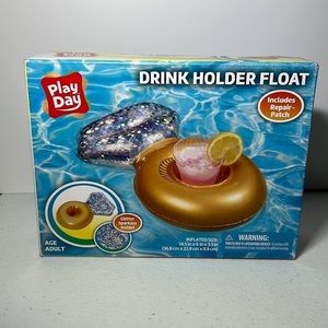 Play Day Diamon Ring Glitter Ring drink holder inflatable for the pool